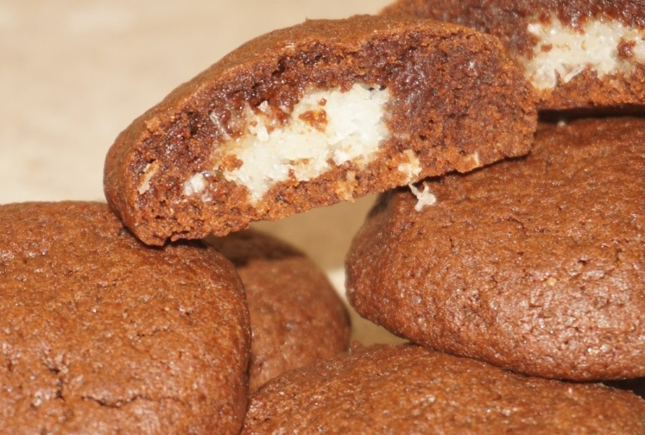 Шоколадное печенье с кокосом, 1 кг.